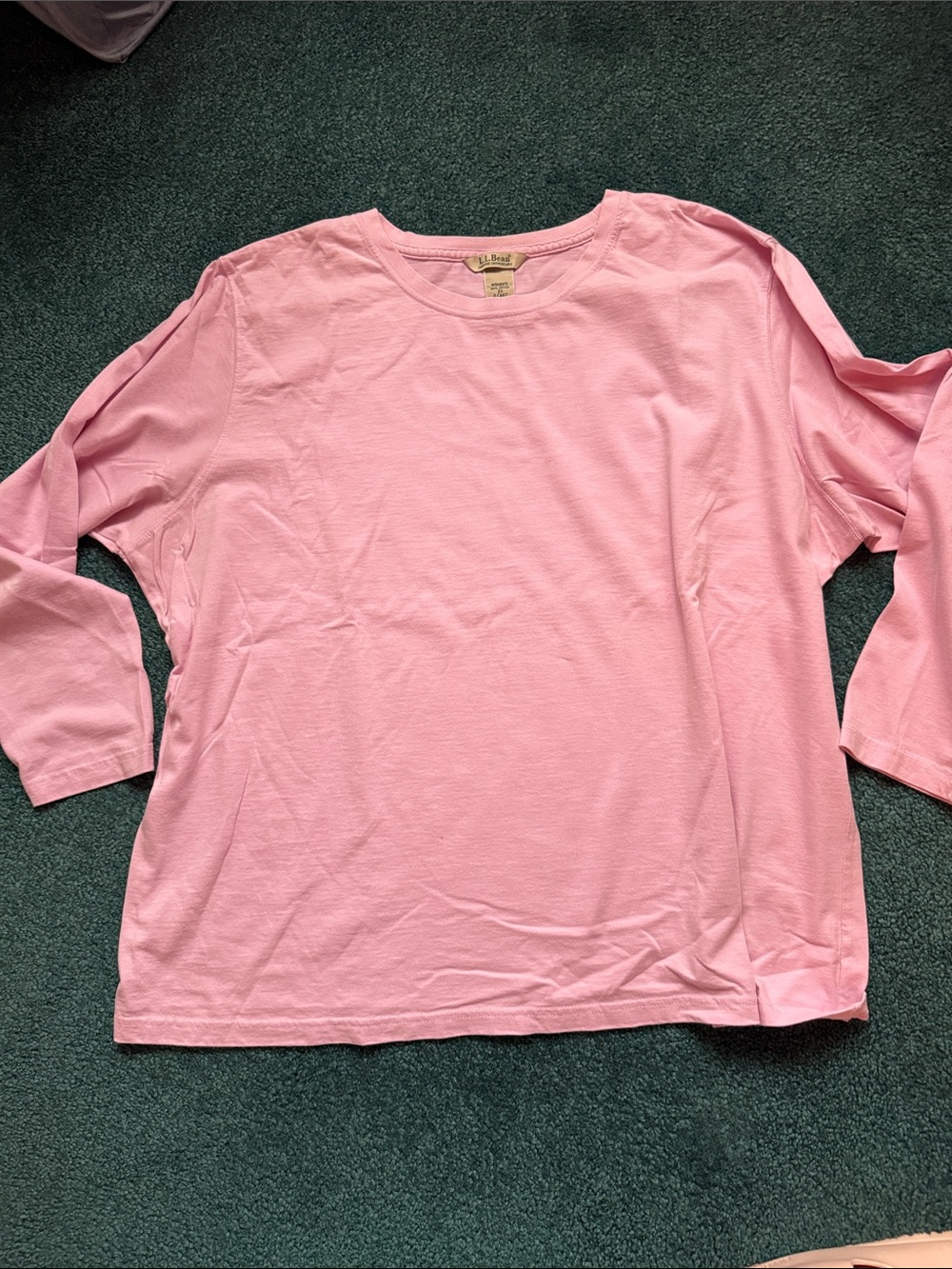 L.L. Bean Pink Long-Sleeve Crewneck Tee - Women’s